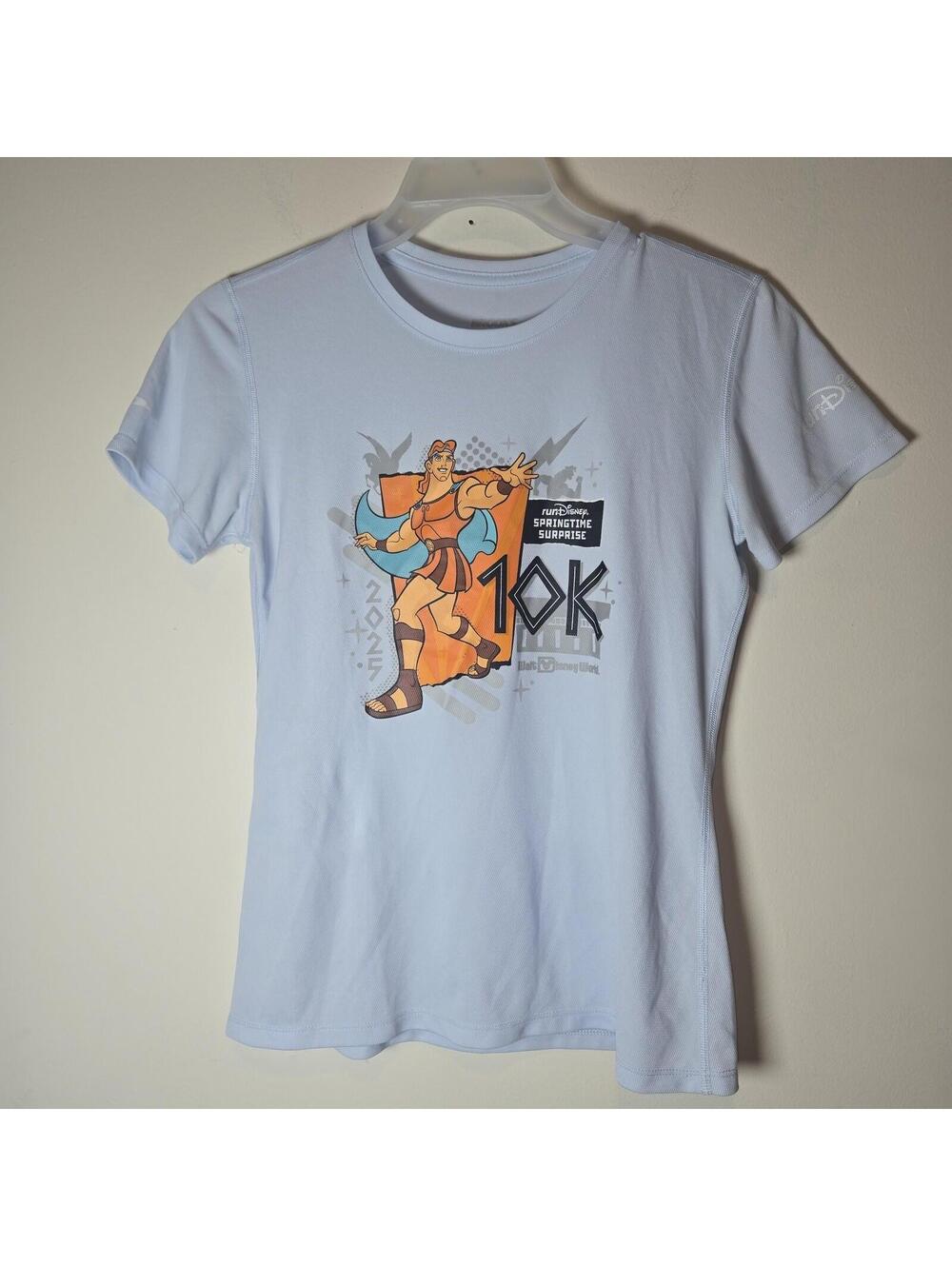 runDisney Springtime Surprise 2023 Hercules 10K Brooks Performance Shirt sz S